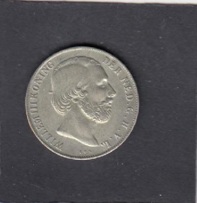Beschrijving: 1 Gulden WILLEM III